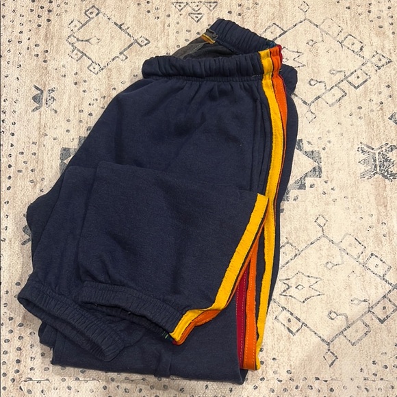 Aviator Nation - 5 STRIPE SWEATPANTS - NAVY - reposted to bundle. - Picture 2 of 3
